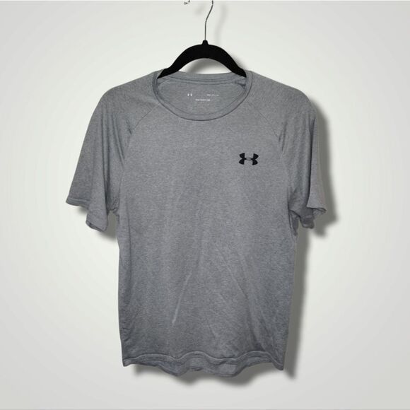 Under Armour Men's The Tech Tee LogoAthletic Fitness Workout Shirt Small - Picture 2 of 5